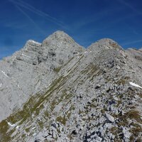 Restlicher Gratverlauf bis zur Sonntagkarspitze von Karins Gipfel | 24.09.2013 | 13:16 Uhr