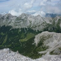 Schlichtenkarspitze, Vogelkarspitze, Vogelkar, Östliche Karwendelspitze, Grabenkar, Grabenkarspitze, Lackenkarkopf | 01.08.2014 | 13:39 Uhr