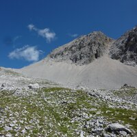 Moserkarspitze mit Abstiegsgraben | 17.08.2014 | 12:53 Uhr