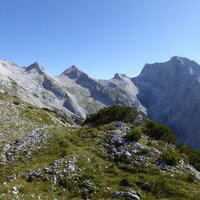 Unbenannter Gipfel, Moserkarspitze, Kühkarlspitze und Sonnenspitze | 30.08.2015 | 10:20 Uhr