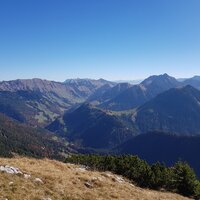 Blick nach Westen Richtung Schreckenspitze | 13.10.2018 | 12:53 Uhr