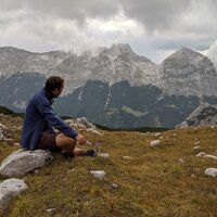 Julian blickt zur Östlichen Karwendelspitze | 21.09.2020 | 16:15 Uhr